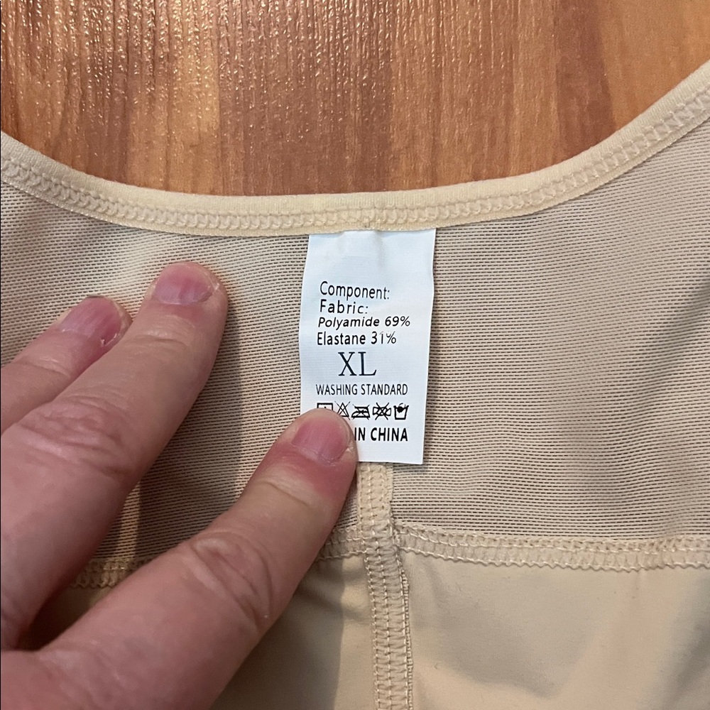 Women's Beige Shapewear Bodysuit - Picture 3 of 5